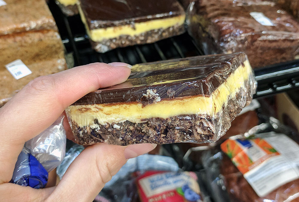 Šokoladinis desertas Nanaimo bar